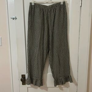 A Bronze Age party pants licorice gingham XL